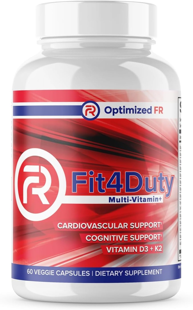Fit4Duty Multivitamin+ pour les premiers intervenants, un par jour Multivitamin Plus Autres nutriments, 60 portions, 2 mois d'approvisionnement