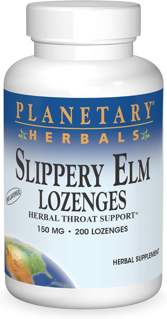 HERBAUX PLANÉTAIRES Elm Lozenges, sans saveur, 200 comtes