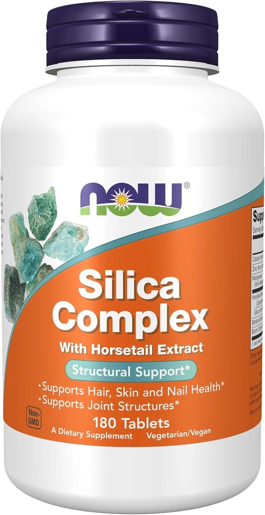 MAINTENANT Aliments - Complexe Silica Végétarien 500 mg. - 180 comprimés