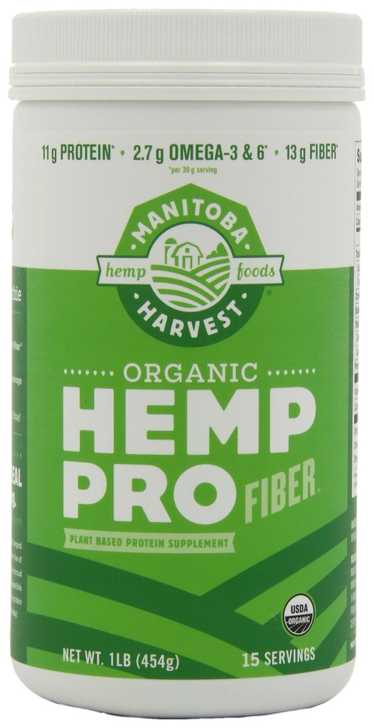 Manitoba récolte HEMP PRO FIBER, 16 Tubes d'Once (paquet de 2)
