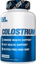 Evlution Nutrition Colostrum - Immune Health Support - Gut Health Support - 1000mg Colostrum par portion - Sans gluten et non-OGM - Supplément diététique - 45 portions - 90 capsules de Veggie