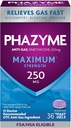Phalyme Maximum* Résistance Anti-Gas 250 mg Siméthicone Gas Relief pour les adultes, Gels rapides Rapidement Ease Bloating, Pression et Désagrément, 36 Compte