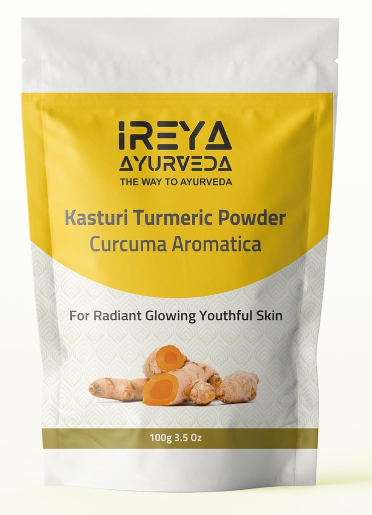 Kasturi poudre manjale pour soins de la peau et du visage (3.5 oz)