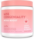 Love Sweat Fitness Mood Boost Powder.com Miss Congeniality Vanilla Blend.com améliore la concentration, élève l'humeur, moins de stress, lutte contre la fatigue.