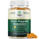 Nettoyer le foie à base de plantes Detox Gummies Foie Soutien Thistle Lait Gummies avec extrait d'artichaut Curcumine curcumine et L-Carnitine - Vegan et non-OGM - Citron doux (30 portions)