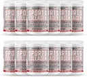 Poudre de collagène de sport, 12,42 oz, boîte de 12 - Poudre de protéines non aromatisée avec électrolytes de type I, II, III