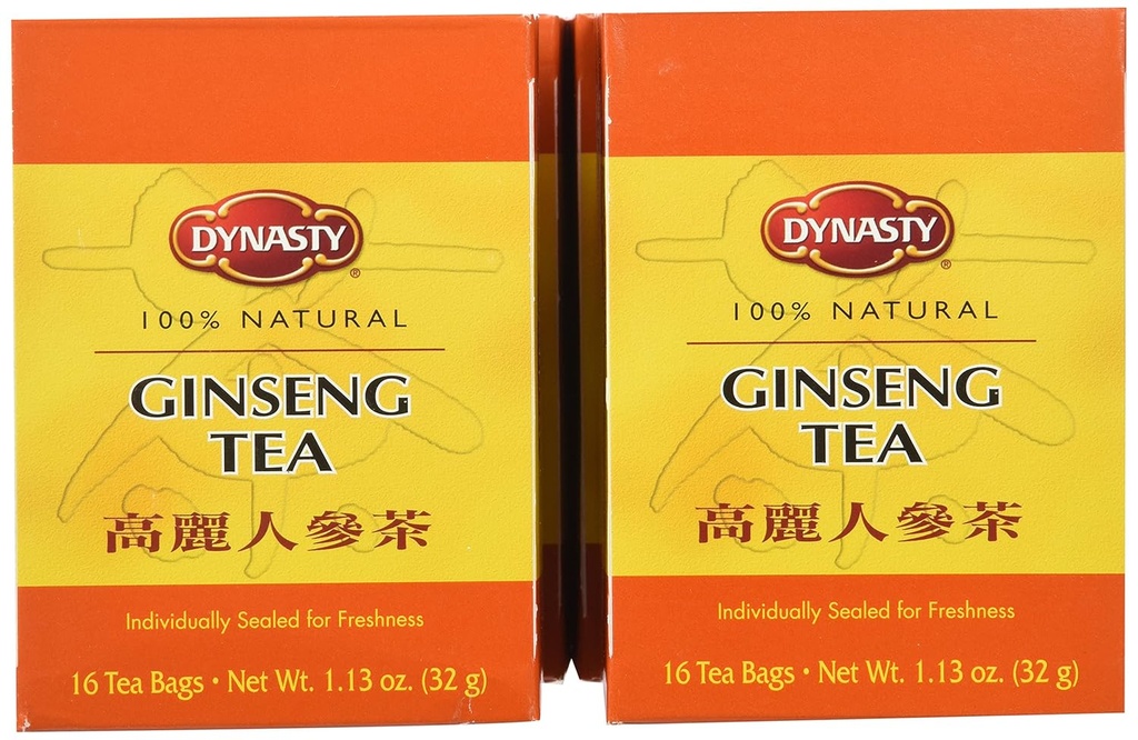 Thé Dynasty, Ginseng, 1.13-Ounce (paquet de 6)