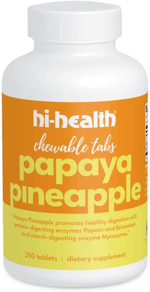 Tables à croquer pour ananas de la papaye (250 comprimés)