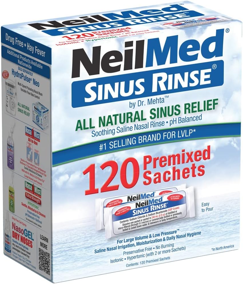 NeilMed Sinus Rinse Premixed Recharge Packets 100 ct.