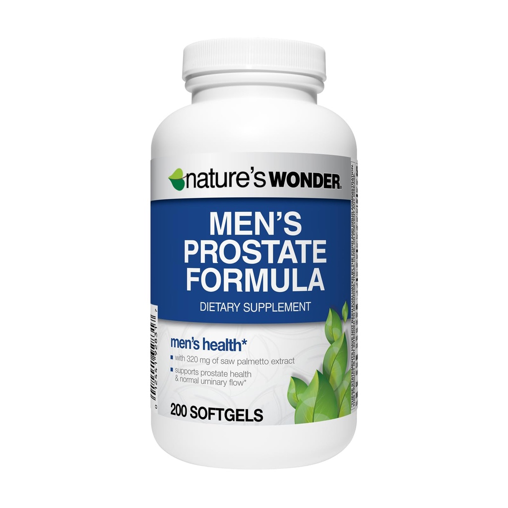 La formule de la Prostate de la Nature avec Saw Palmetto, Beta-Sitosterol & Lycopène, 200 Softgels, 100 jours d'approvisionnement
