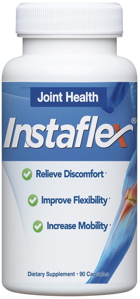Supplément de soutien mixte Instaflex - Mélange de soulagement articulaire cliniquement étudié de la glucosamine, MSM, White Willow, Turmeric, Ginger, Cayenne, Hyaluronique Acid - 90 Capsules