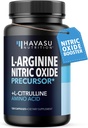 L-Arginine Capsules with L-Citrulline - Nitric Oxide Supplement - L Arginine and L Citrulline Blend - 120 Count - Vegan, Non-GMO Capsules for Performance, Endurance and Muscle Support - 2 Month Supply