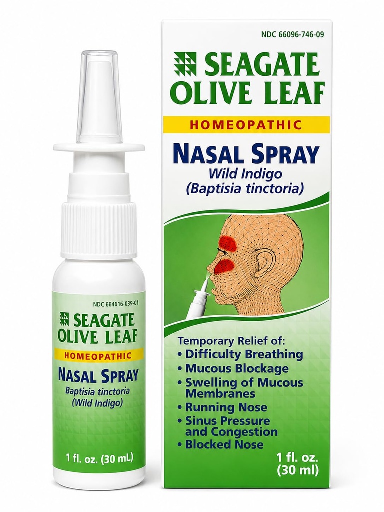 Spray nasal homéopathique à feuille d'olive (paquet de 1) 1 Once
