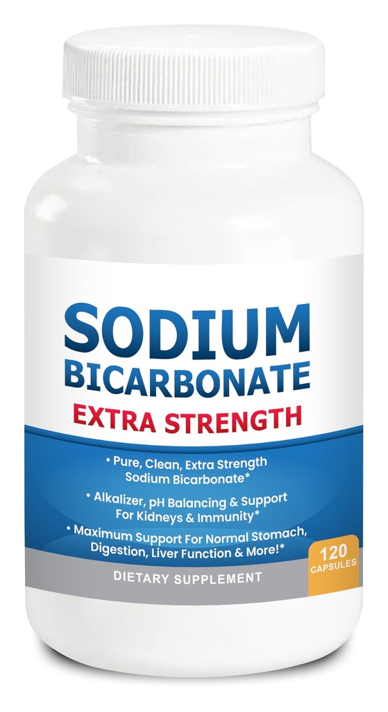 Capsules de bicarbonate de sodium Extra Strength 1300mg Usage biologique Pas de pourriel. 1 Capsule de bicarbonate de sodium est 1300mg.
