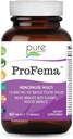 Pure Essence Labs ProFema - Multivitamine pour les femmes - Supplément naturel de soulagement de la ménopause - favorise l'équilibre hormonal, réduit les éclairs chauds, les échandises d'humeur, la sueur nocturne (60 capsules)