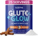 Glute Y Glow by Amatemas – Supplément pour la créatine féminine + biotine pour la croissance musculaire, le soutien au gluten, la peau des cheveux et les ongles – Horchata Flavor – Soutien énergétique – Lean Muscle – Mix performance quotidienne