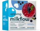 UpSpring Lait Flux Electrolyte Supplément Allaitement Drink Mix Fenugreek-Free, Moringa & Blueberry Açai Flavor, Supplément d'allaitement pour soutenir l'approvisionnement en lait maternel et restaurer les électrolytes, 16 mélanges