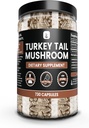 PURE ORIGINAL INGRÉDIENTS Turkey Tail Mushroom (730 Capsules) Pas de Magnésium ou de Rice Fillers, Toujours Pure, Verified Lab