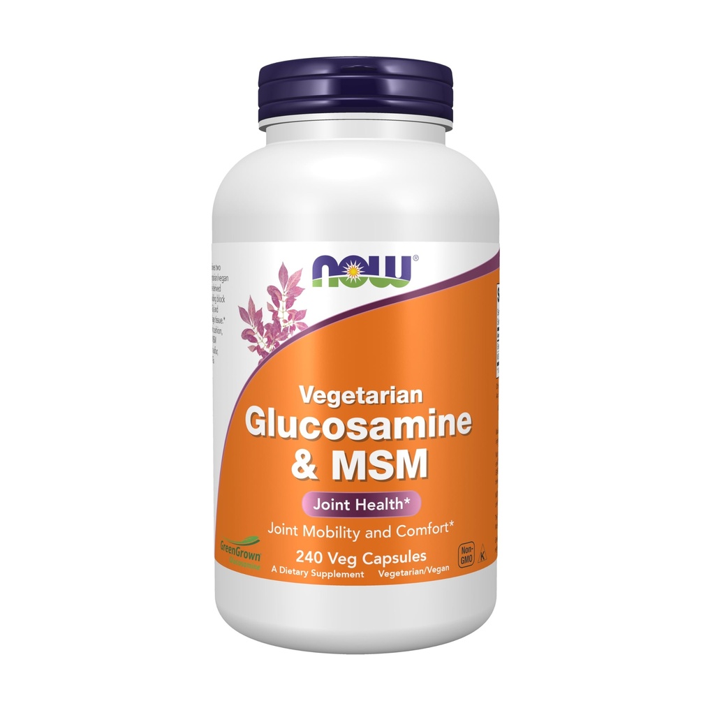 Nowfoods Glucosamine végétarienne et santé conjointe MSM 240 gélules
