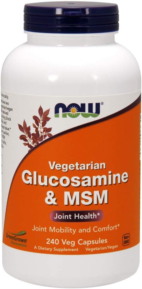 Nowfoods Glucosamine végétarienne et santé conjointe MSM 240 gélules