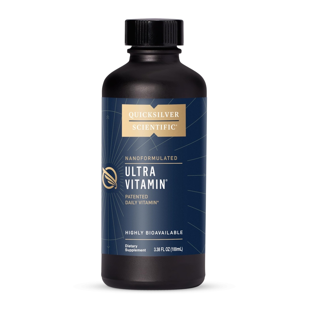 Quicksilver Scientific Liposomal Ultra Vitamine - Multivitamine liquide et supplément antioxydant pour l'énergie, la santé du foie et le soutien du cerveau - Complexe bioactif B, vitamine C, D, E et K (100ml)