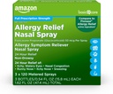 Soins de base Spray anti-allergie 24 heures sur 24, Propionate de fluticasone (Glucocorticoïde), 50 mcg, pleine dose, non somnolence, 1,62 fl oz 0,54 fl oz (paquet de 3)