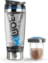 Promixx Pro Shaker Bouteille (édition iX-R) , rechargeable, puissant pour smooth Protein Shakes , comprend le stockage de supplément - BPA Free , 20oz tasse (bleu d'argent / gris)