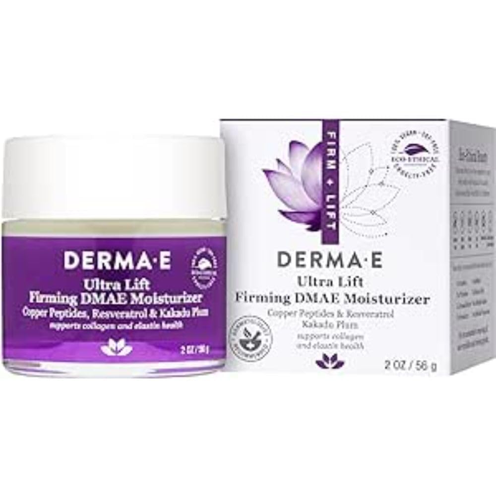 DERMA-E Entreprise + ascenseur, DMAE Hydratant acide alpha lipoïque et C-Ester, 2oz