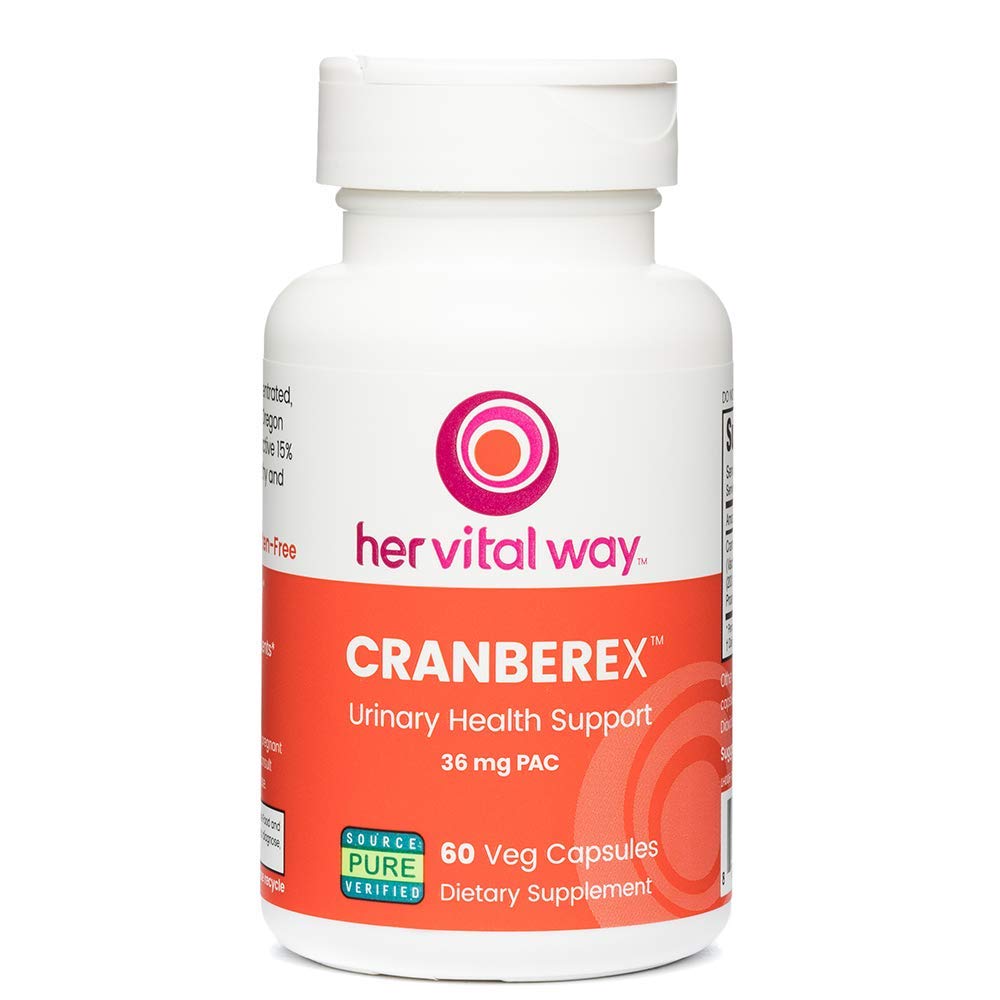 Cranberex - Pilules de canneberge pour les femmes et les hommes - Supplément de canneberge avec 36mg PAC - Capsules d'extrait de canneberge pour la santé urinaire et les soins rénaux - 60 Capsules de Veg