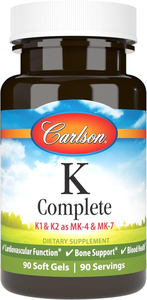 Carlson Labs K Complete Softgels, 90 Compte