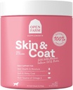 Open Farm Skin & Coat Chews, Dog Supplement, Dog Vitamins, Supports a Soft and Shiny Coat Using Traceable and Vet-Approved Ingredients, 12.7 oz, 90 Count