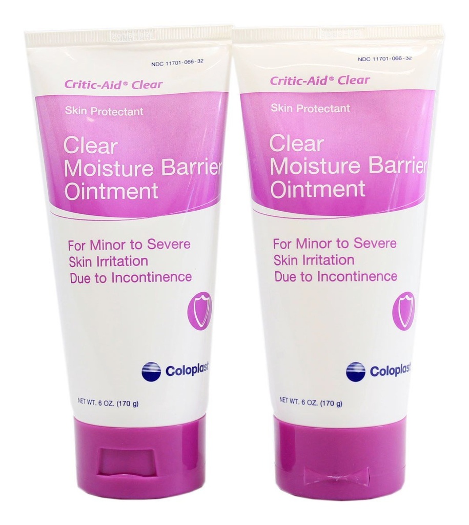 Onguent de barrière d'humidité claire Coloplast Critical-Aid - 6 Tube d'Once - Paquet de 2