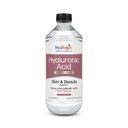 Supplément Hyalogic Liquid Hyaluronique Acid - Support cutané ingérable avec 100mg HA et 100mg MSM - Hydratation naturelle pour le visage, les yeux et les lèvres - Formule de poids moléculaire élevé - 12 oz