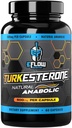 eFlow Nutrition Turkestérone Supplément pour hommes [Pureté la plus élevée] + Cyclodextrine pour Haute Absorption - Augmenter l'endurance, la croissance musculaire maigre et la récupération, Boosts Drive - 3ème partie testée (60 capsules)