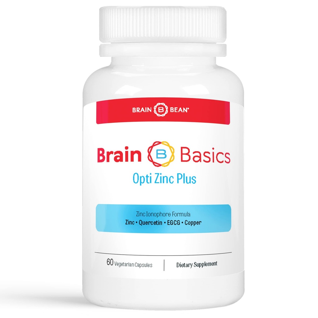 Brain Basics Opti Zinc Plus - Supplément Zinc avec Quercetin, EGCG et Cuivre.