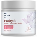 The Amino CO. Purity - Liver Support Supplement with Essential Amino Acids for Liver Detox Cleanse - Boost Liver Health for Optimal Liver Support- Strawberry Lemonade, 30 Servings