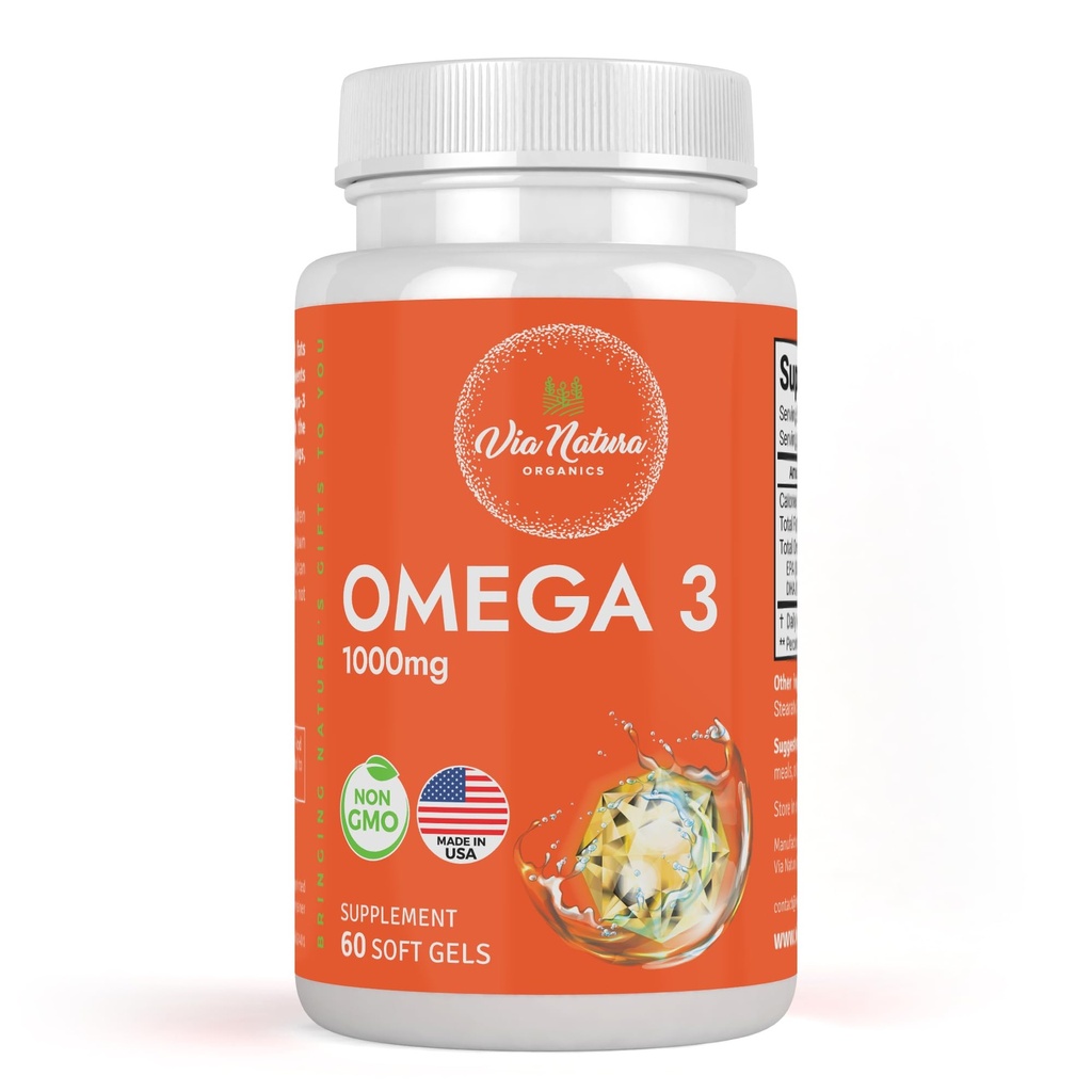Huile de poisson EPA et DHA EPA non-OGM 60 Softgels