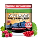 Mélange de boissons de sport Acl-Mate Mountain - Poudre d'électrolytes d'accélération haute altitude - Mélange de poudre d'énergie - Recovery Drink d'hydratation pour la course, randonnée, vélo, voyage et plus (1 Tub, CranRaspberry)