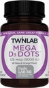 Twinlab Mega D-3 points - Supplément de vitamine D pour la santé immunitaire et le soutien des os - 100 comprimés orange, 125 μg (5000 UI) (paquet de 2)