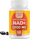 Supplément NAD 2000 MG, NAD+ liposomique avec une absorption élevée, plus efficace que le riboside de Nicotinamide, supplément Pure & Plus Boosting, la défense du vieillissement, le métabolisme et les cellules, 60 softgels
