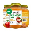 Gel de mousse de mer Raw (12 saveurs) 24oz Wildсrafted Gold Gel de mousse de mer de Sainte-Lucie