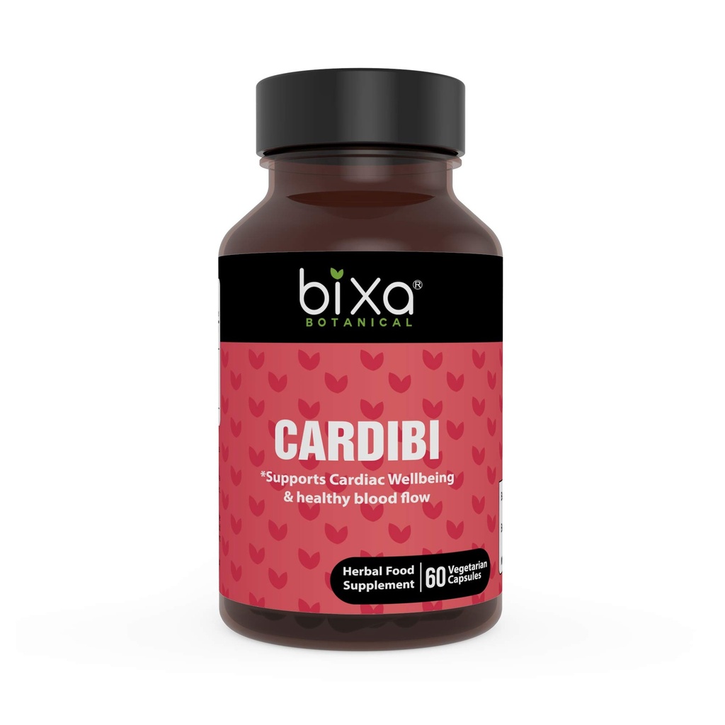 Supplément naturel ayurvédique à base de plantes Gélules CARDIBI Pure Authentic Premium Qualité 60 Gélules (450mg) (avec Arjuna, Guggul, Punarnava, Trikatu Poudre et Extrait d'ail)