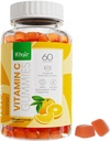 Gummies halal vitamine C - Sans OGM, sans gluten, sans gélatine, végétarien - Gummies de soutien immunitaire, vitamines halal délicieuses pour les adultes et les enfants - 60 Gummies