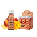 Bons plans d'énergie végétalienne sauvage, avec L-Theanine, et caféine biologique, boisson énergétique à base de plantes propres, sans gluten, sans OGM, sans lait, sans Stevia, sans soja, sans mangue de pêche, 2,5 Fl Oz, 6 Pack