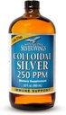 Path naturel Silver Wings Colloïdal Silver Liquid - Supplément de soutien immunitaire amélioré - 250ppm (1250mcg) - 32oz