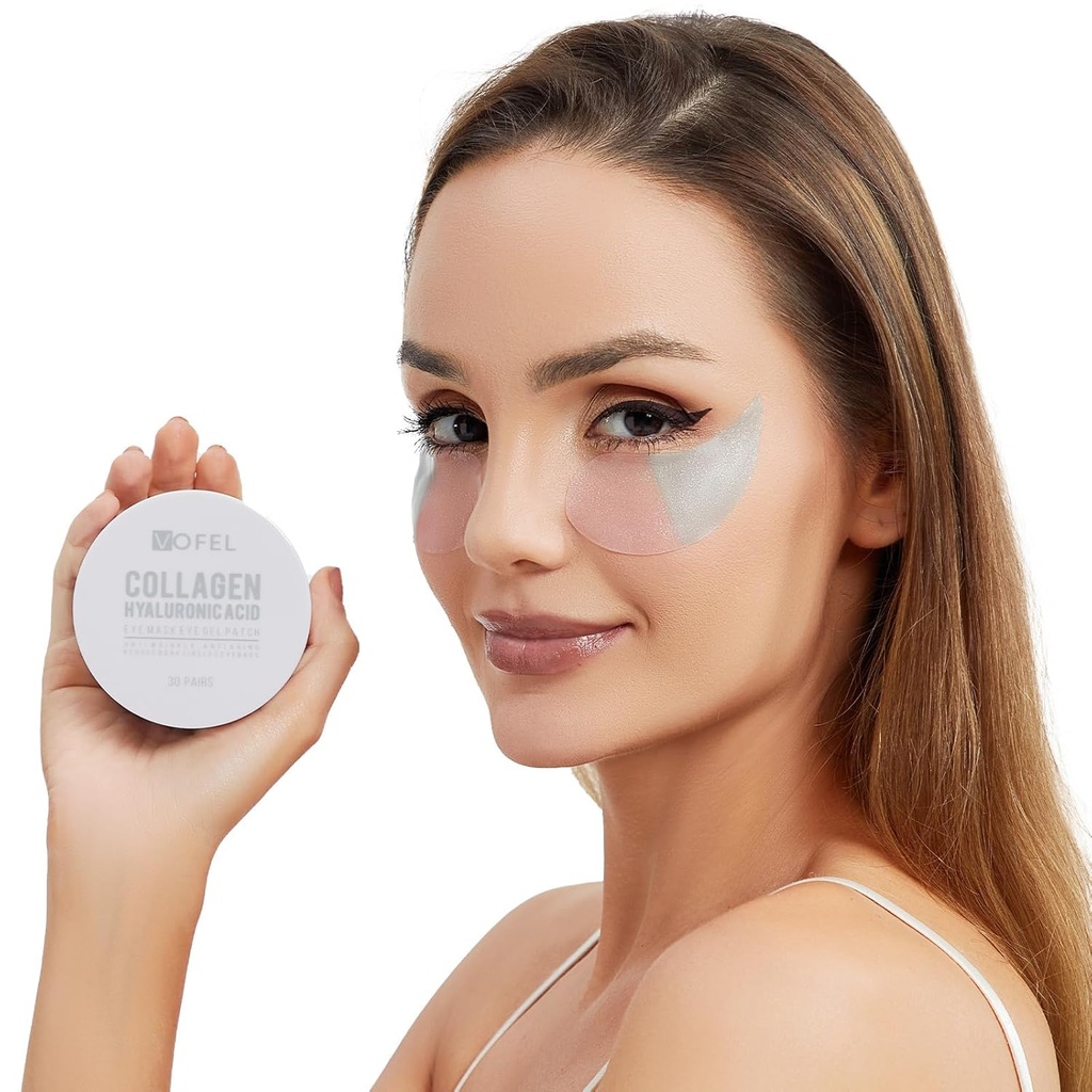 Under Eye Patchs for Puffy Eyes and Dark Circles Masque hydratant des yeux avec Collagen Eye Gel Pads Réduire les rides Traitement de la peau 30 paires