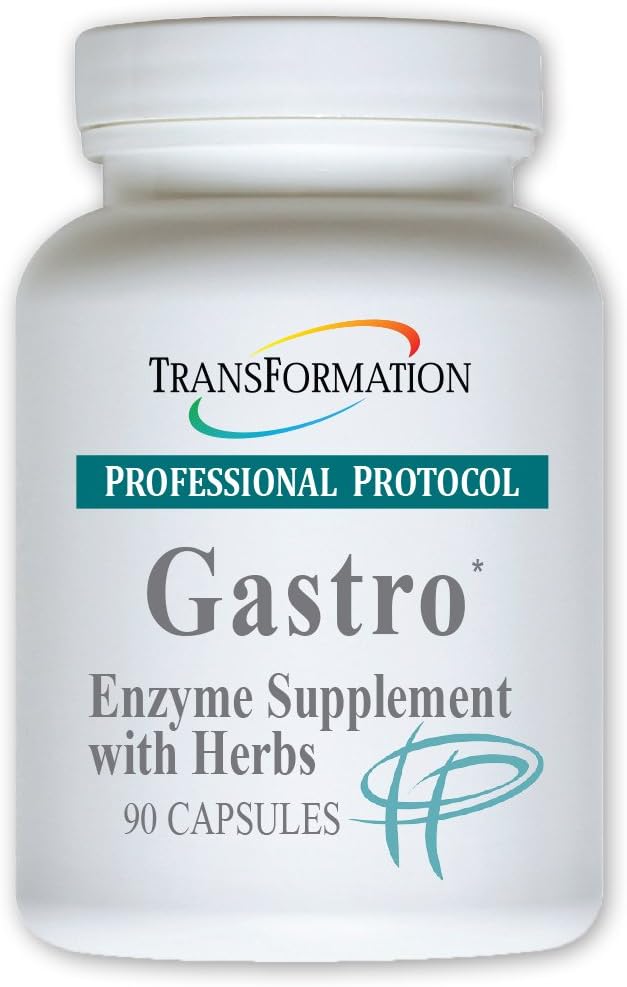 TRANSFORMATION LE GÉNÉSIS DE BONNE SANTE Gastro Enzyme Supplément avec mélange à base de plantes et vitamine E, formule pour atténuer le malaise gastro-intestinal, soutien pour soulager les brûlures d'estomac, 90 capsules