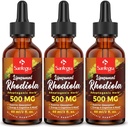 57,000 MG Supplément actif Rhodiola Rosea, Extrait de racine de Rhodiola, liquide pour haute absorption, Extrait de racine de Rhodiola Rosea Teinture pour l'énergie, le stress, l'humeur, végétalien, 180 ml
