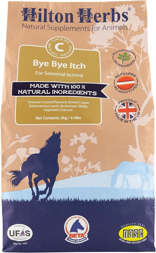 Hilton Herbs 70404 Bye Bye Itch Supplément Hippique 1 pièce 4.4lb